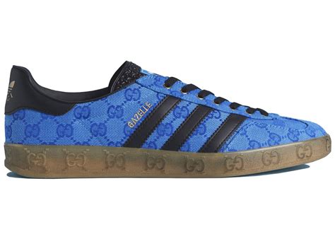 gucci gazelle blue|adidas x gucci gg monogram.